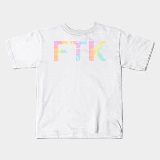 Pastel Tie Dye FTK Kids T-Shirt